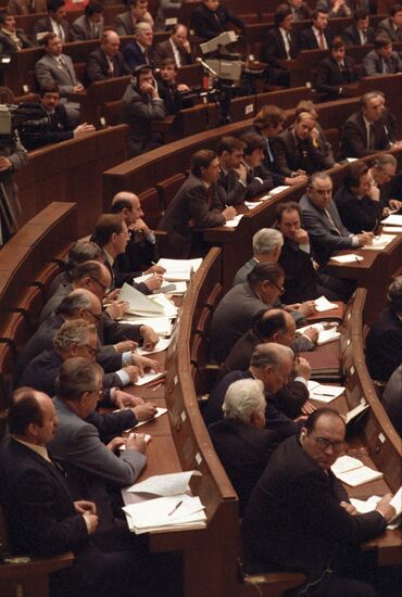 Nikolai Ryzhkov meets with mine workers