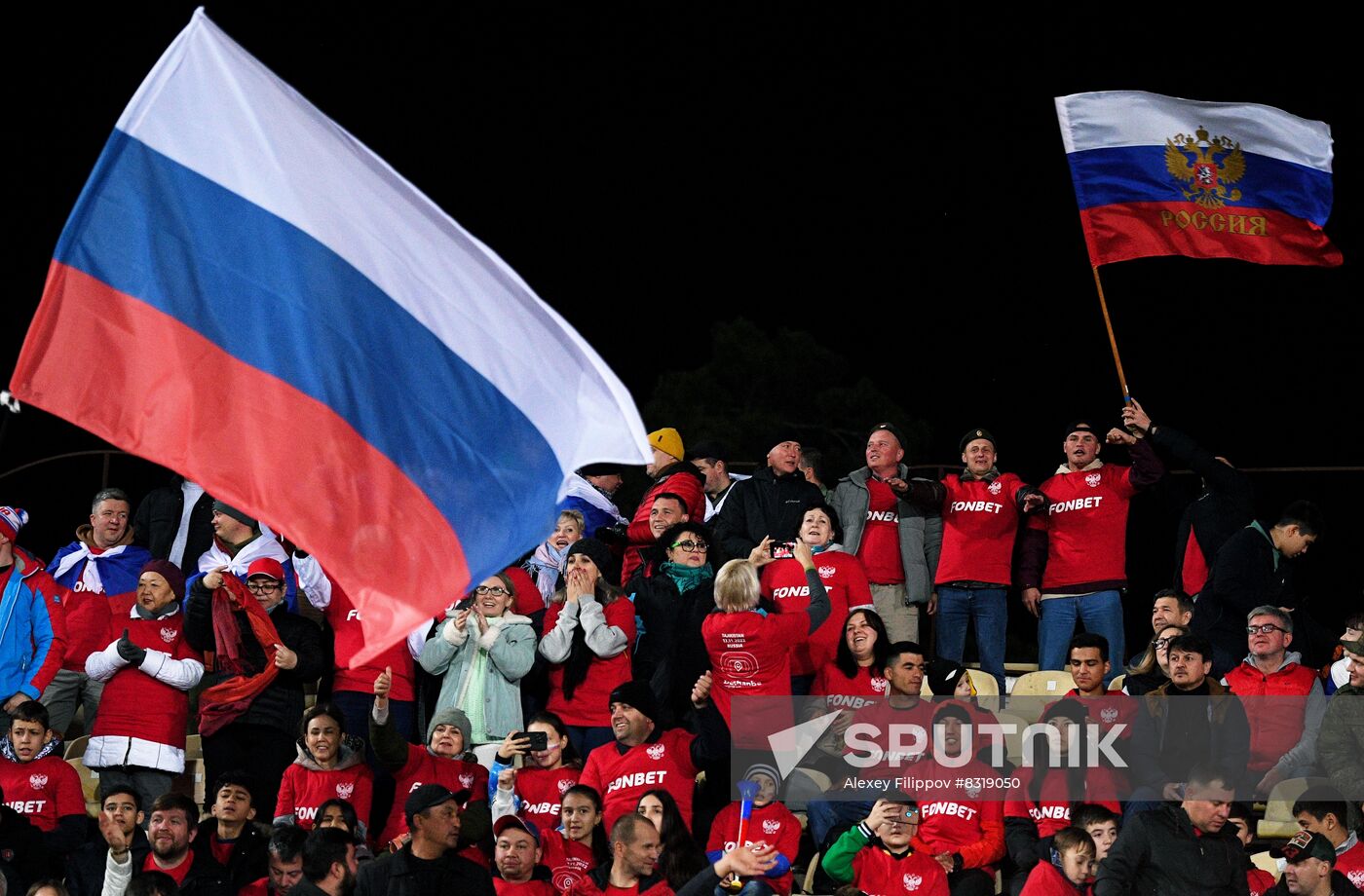 Tajikistan Soccer Friendly Tajikistan - Russia