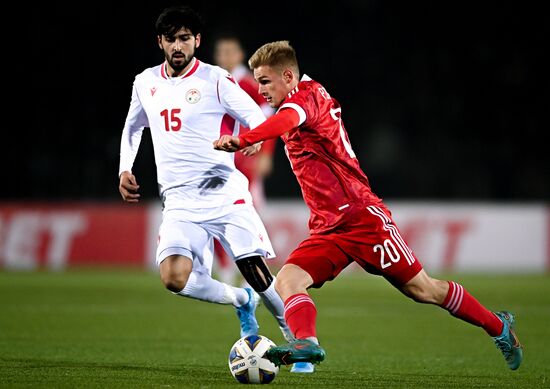 Tajikistan Soccer Friendly Tajikistan - Russia
