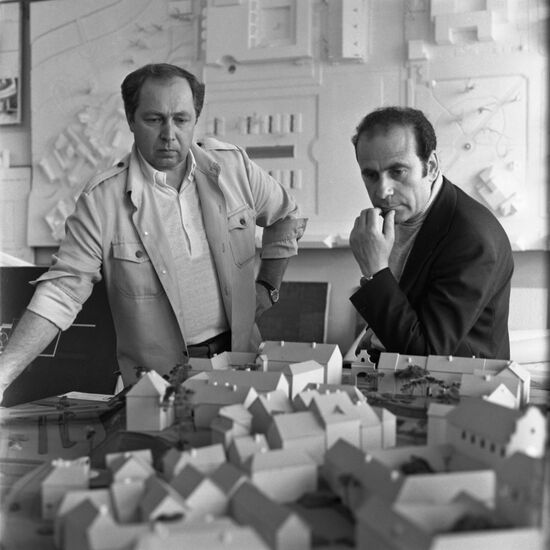 Belarusian architects Yury Gradov and Leonid Levin