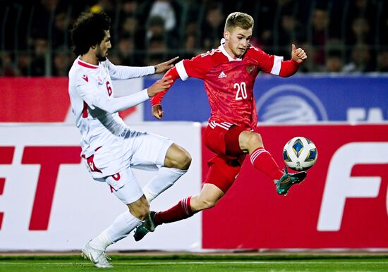 Tajikistan Soccer Friendly Tajikistan - Russia