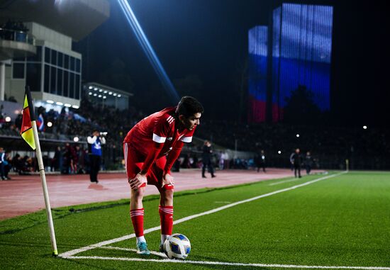 Tajikistan Soccer Friendly Tajikistan - Russia