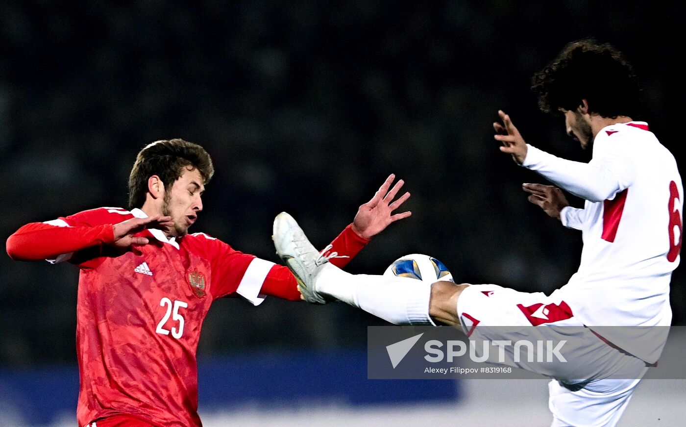 Tajikistan Soccer Friendly Tajikistan - Russia
