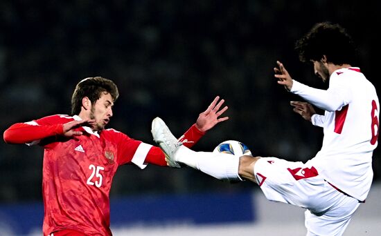 Tajikistan Soccer Friendly Tajikistan - Russia
