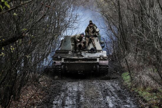 Russia Ukraine Military Operation Artillery Unit