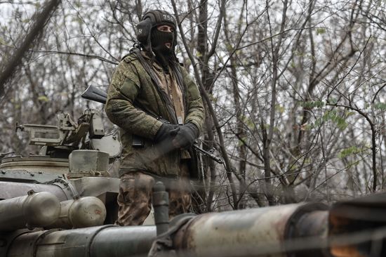 Russia Ukraine Military Operation Artillery Unit