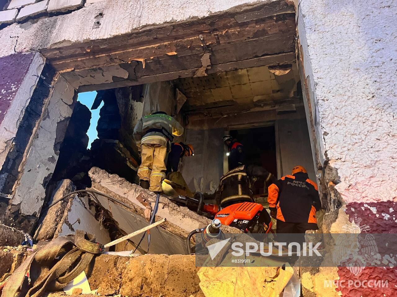 Russia Domestic Gas Explosion