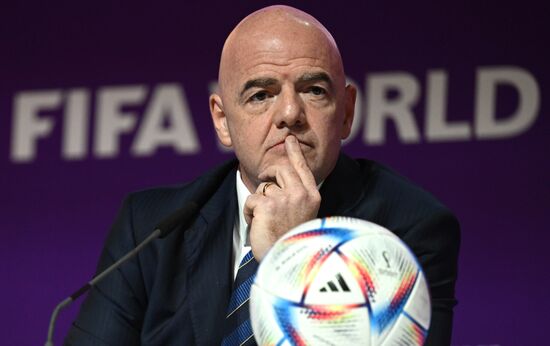 Qatar Soccer World Cup FIFA President Press Conference