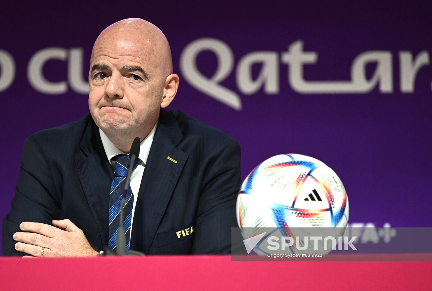 Qatar Soccer World Cup FIFA President Press Conference