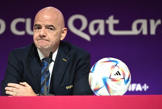 Qatar Soccer World Cup FIFA President Press Conference