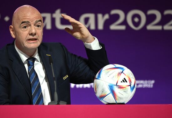Qatar Soccer World Cup FIFA President Press Conference