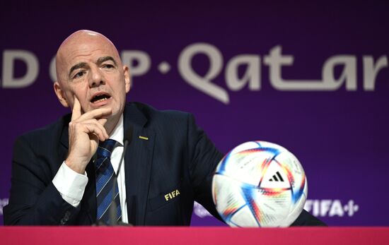 Qatar Soccer World Cup FIFA President Press Conference