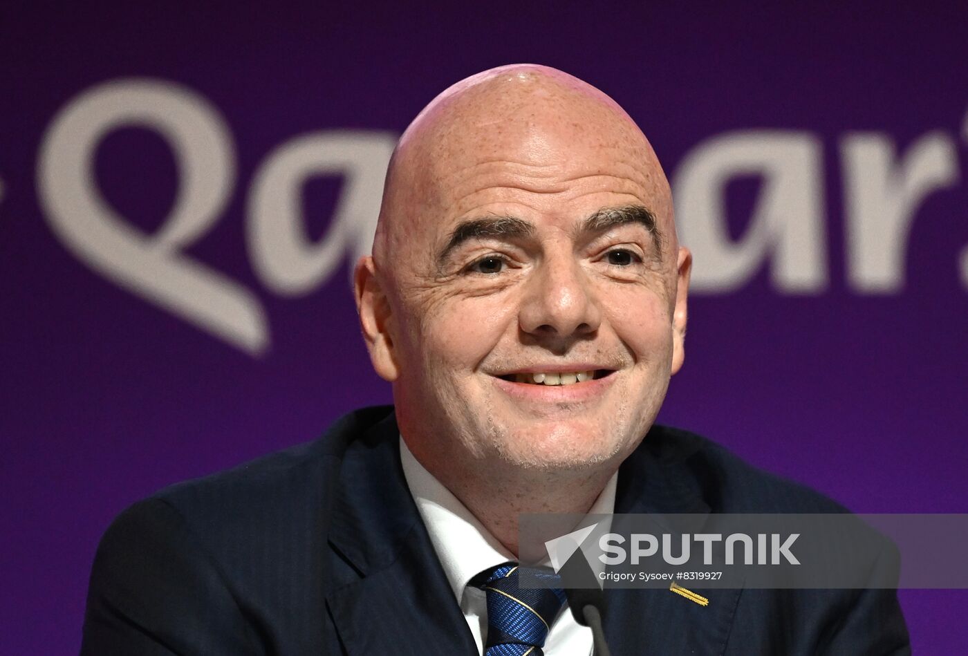 Qatar Soccer World Cup FIFA President Press Conference