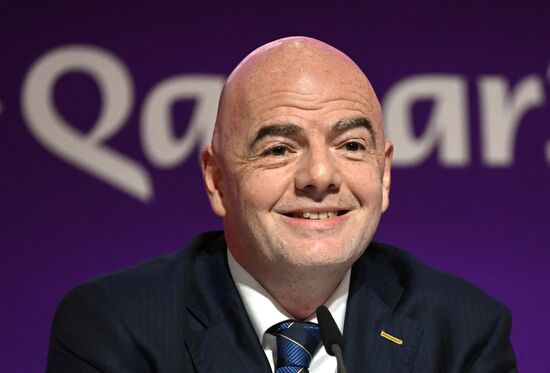 Qatar Soccer World Cup FIFA President Press Conference