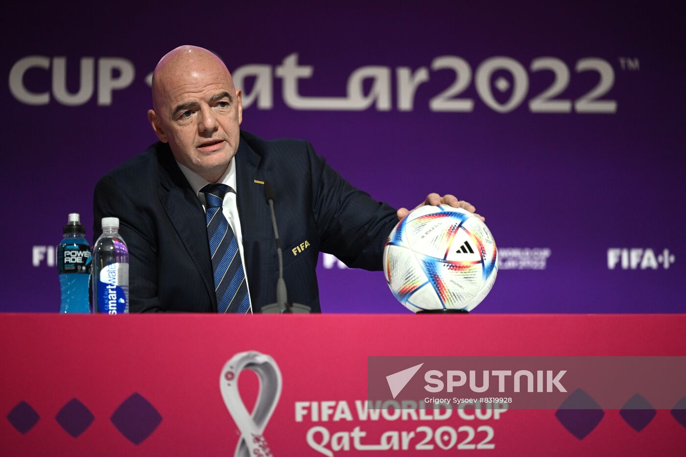 Qatar Soccer World Cup FIFA President Press Conference