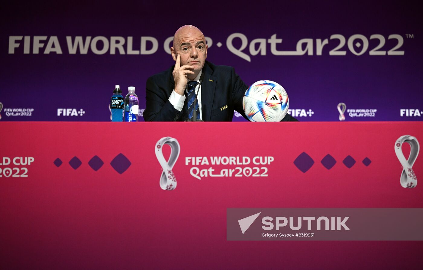 Qatar Soccer World Cup FIFA President Press Conference