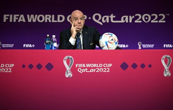 Qatar Soccer World Cup FIFA President Press Conference