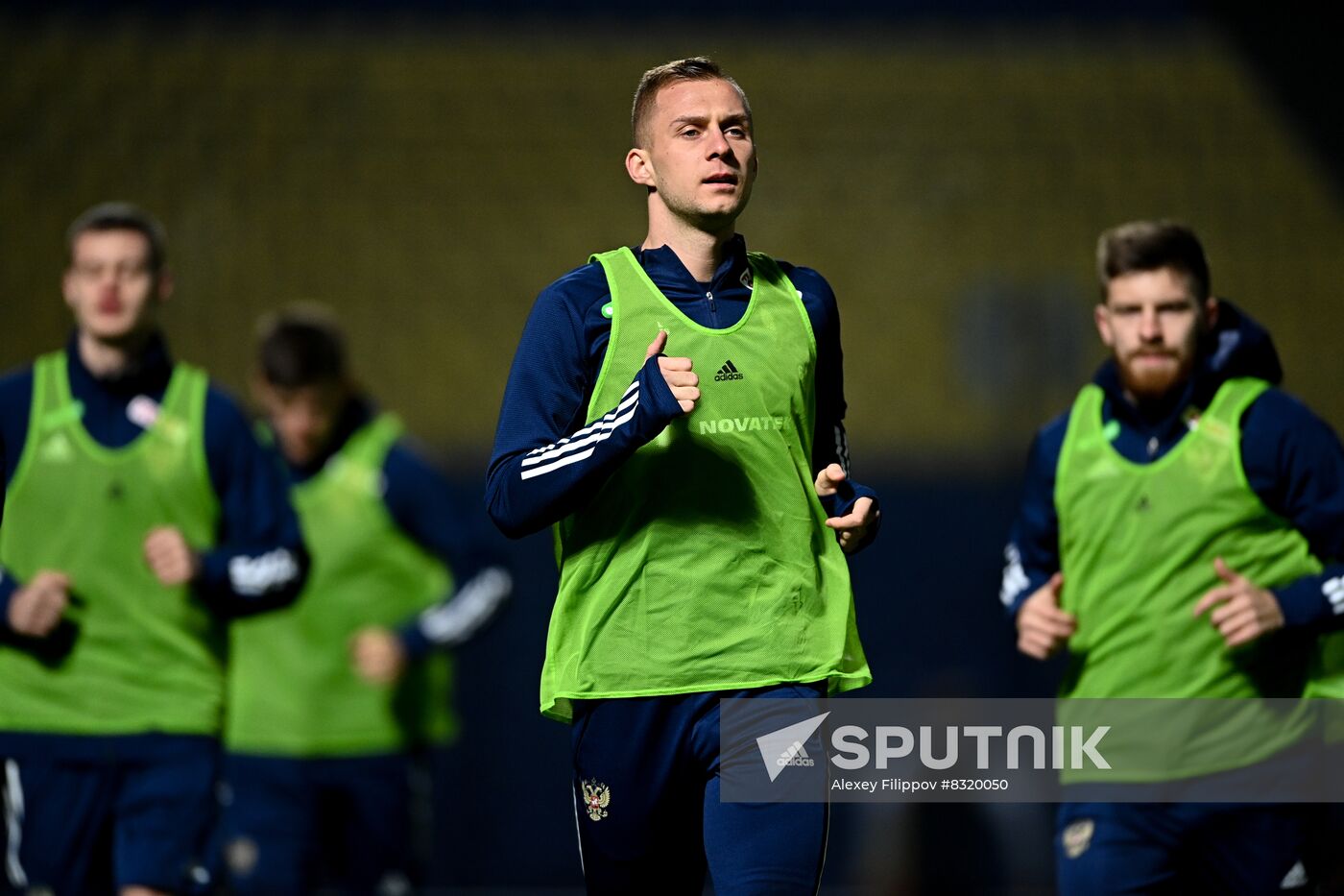 Uzbekistan Russia Soccer Team Training