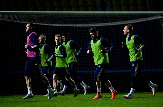 Uzbekistan Russia Soccer Team Training