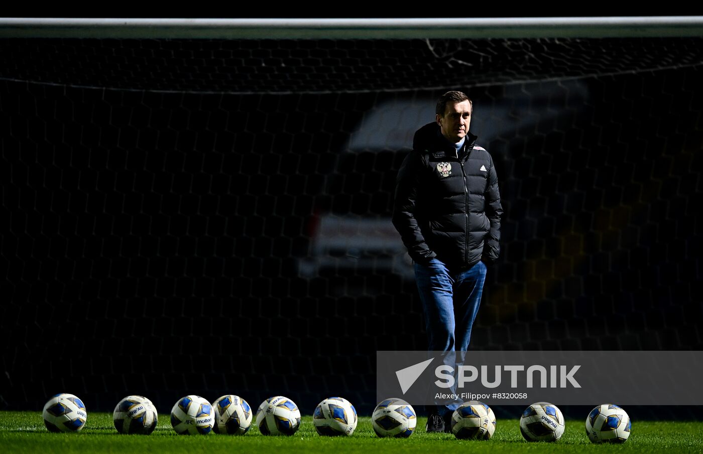 Uzbekistan Russia Soccer Team Training