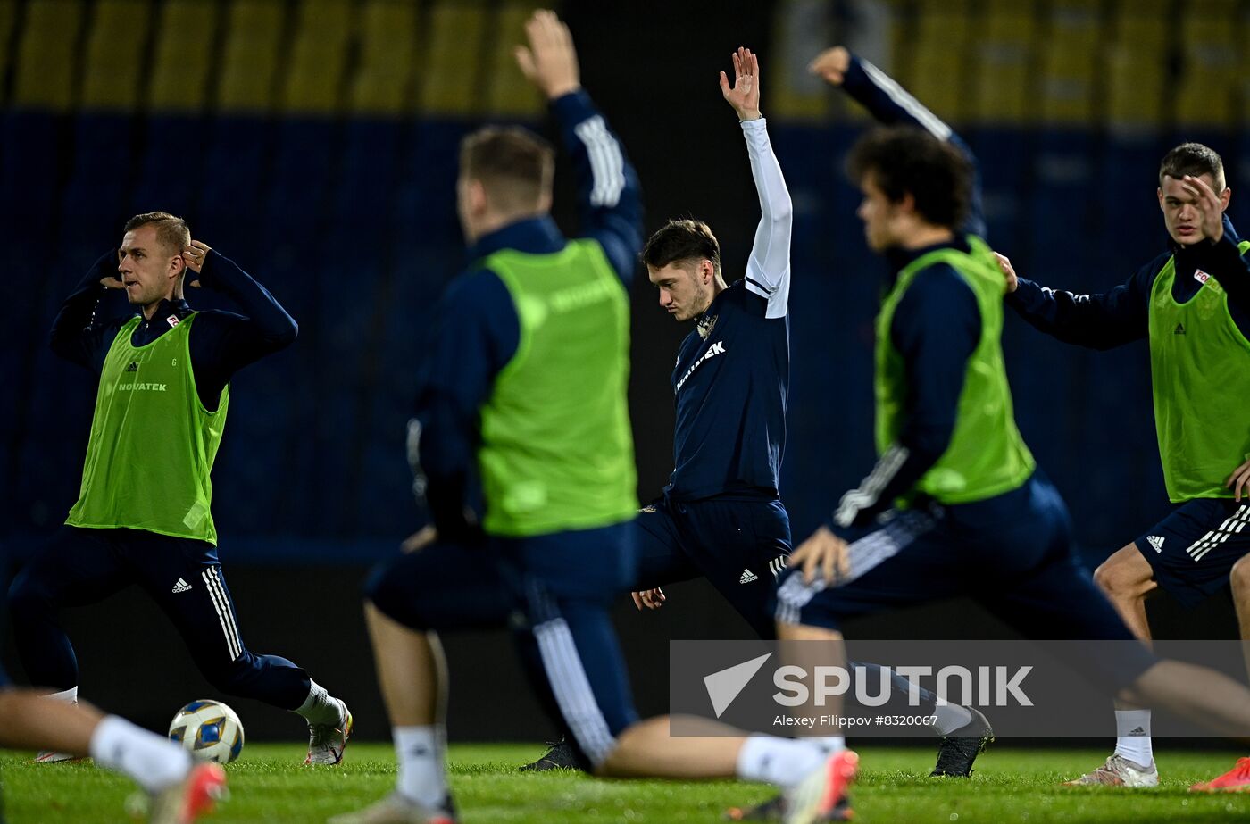 Uzbekistan Russia Soccer Team Training