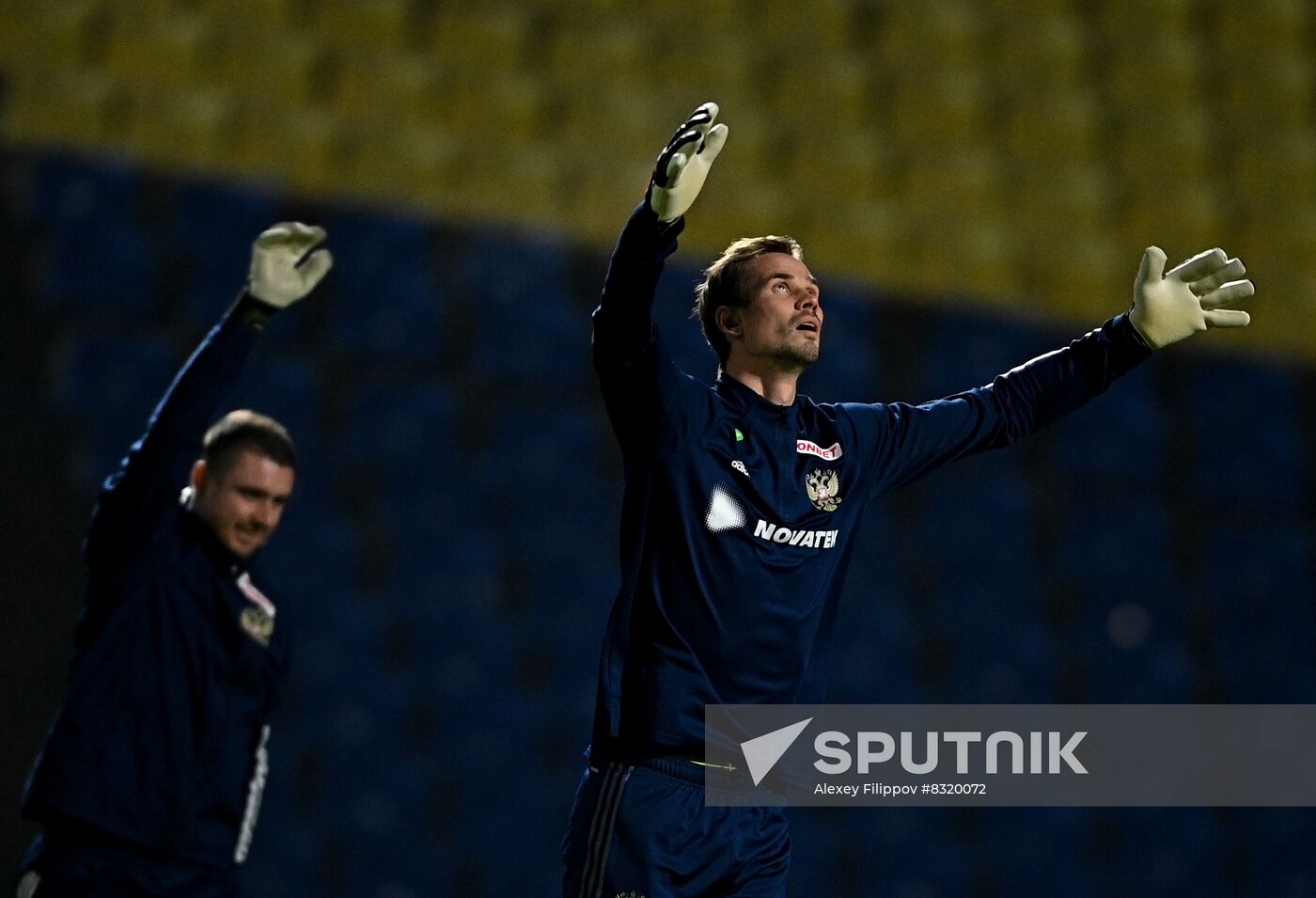 Uzbekistan Russia Soccer Team Training