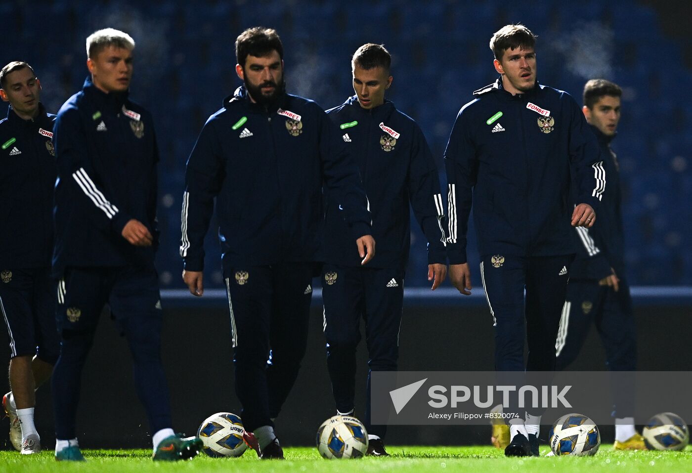 Uzbekistan Russia Soccer Team Training