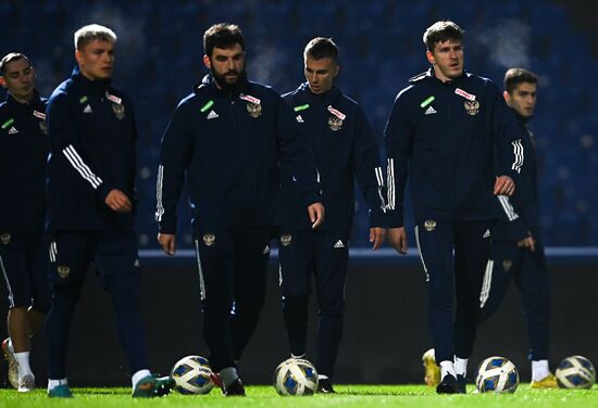 Uzbekistan Russia Soccer Team Training