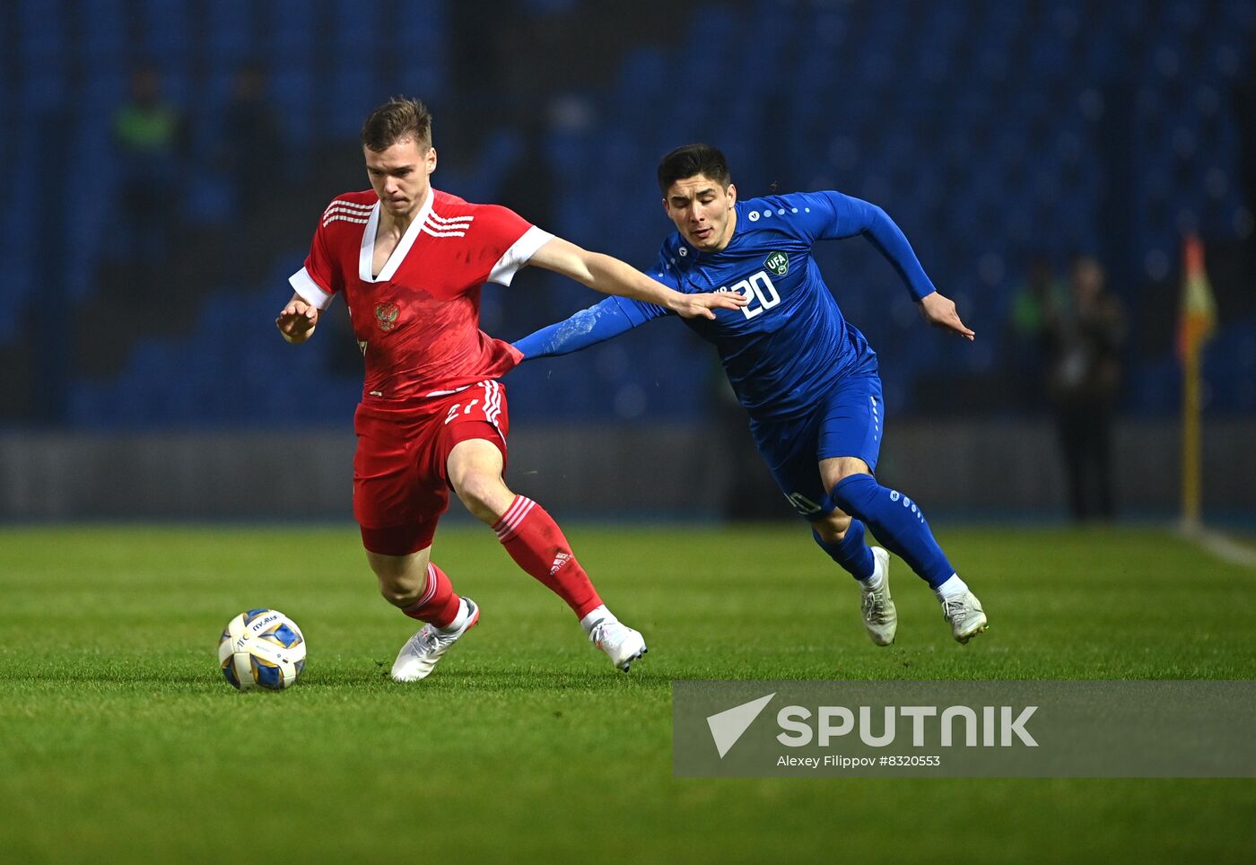 Uzbekistan Soccer Friendly Uzbekistan - Russia