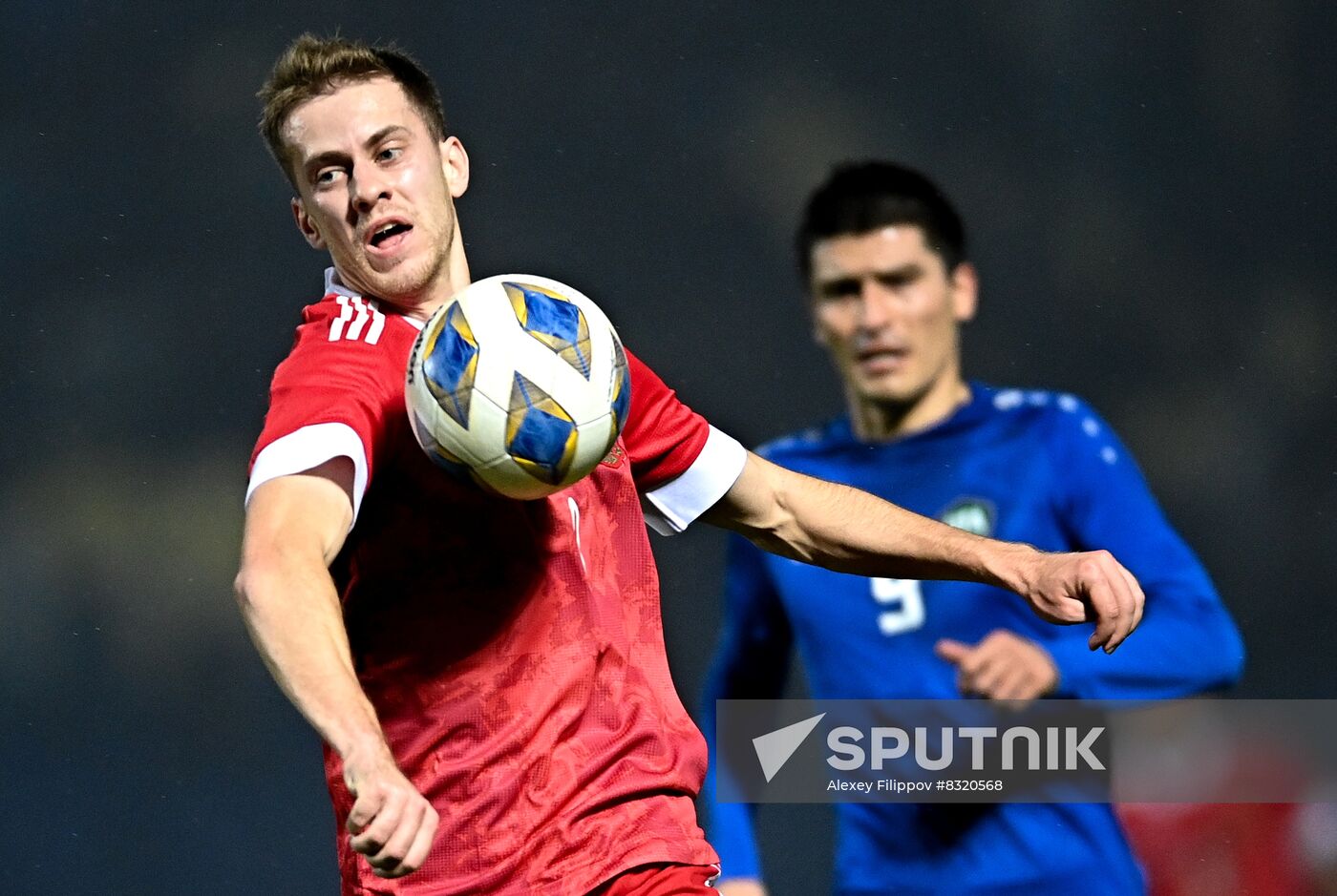 Uzbekistan Soccer Friendly Uzbekistan - Russia