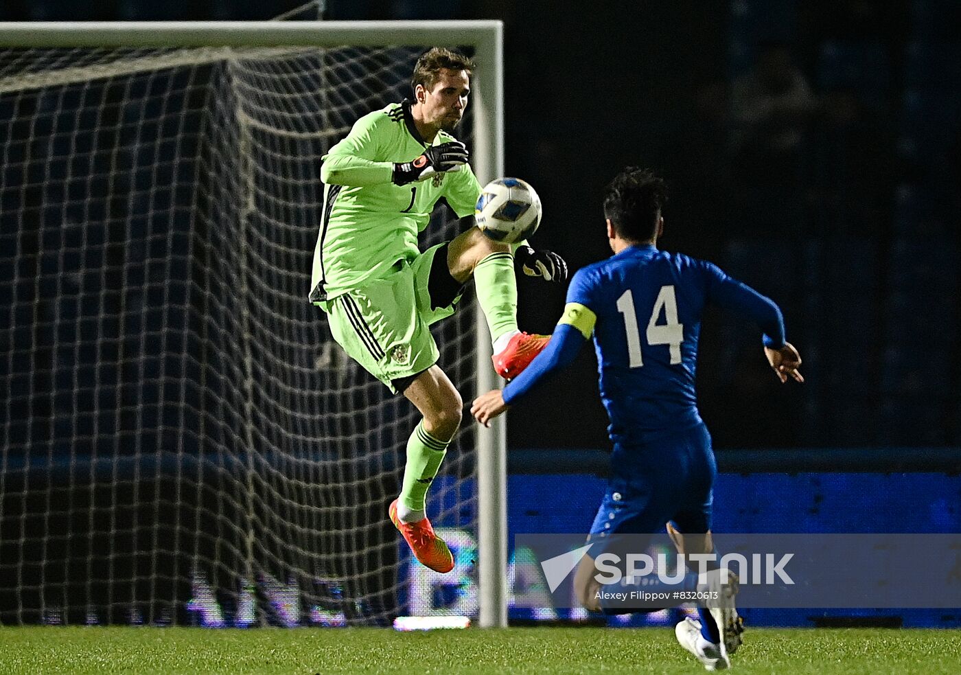 Uzbekistan Soccer Friendly Uzbekistan - Russia
