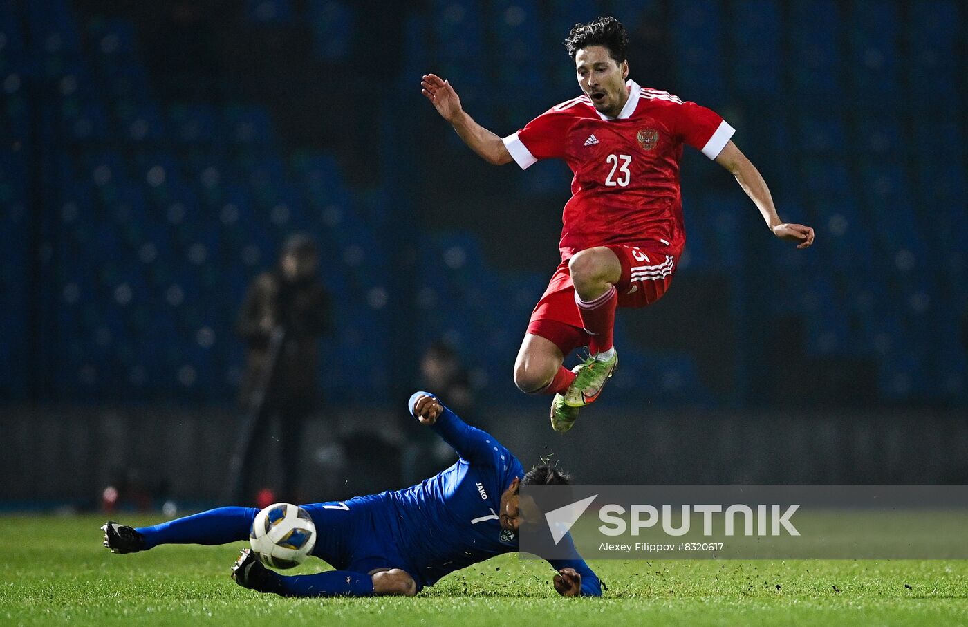 Uzbekistan Soccer Friendly Uzbekistan - Russia