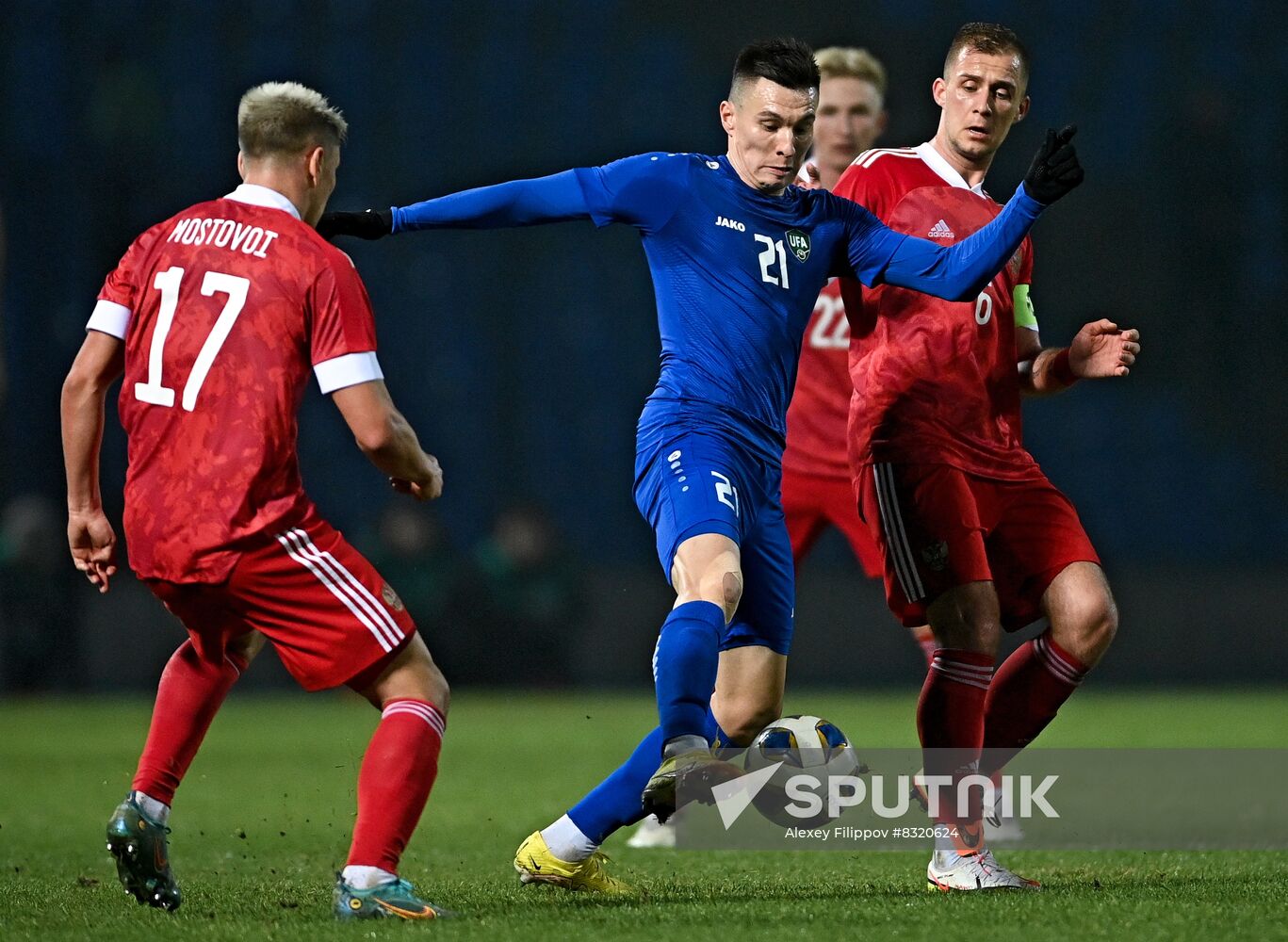 Uzbekistan Soccer Friendly Uzbekistan - Russia