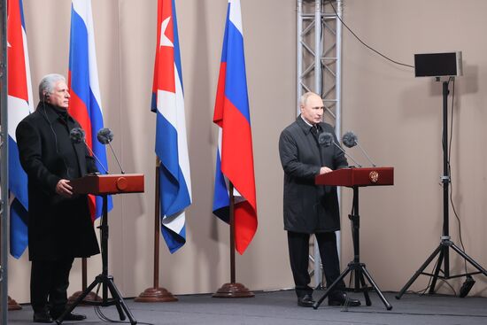 Russia Cuba Monument Unveiling