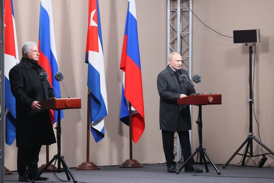 Russia Cuba Monument Unveiling