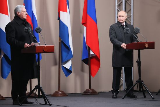 Russia Cuba Monument Unveiling