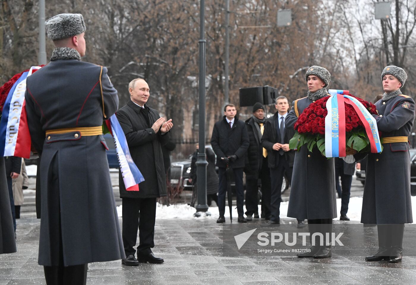 Russia Cuba Monument Unveiling