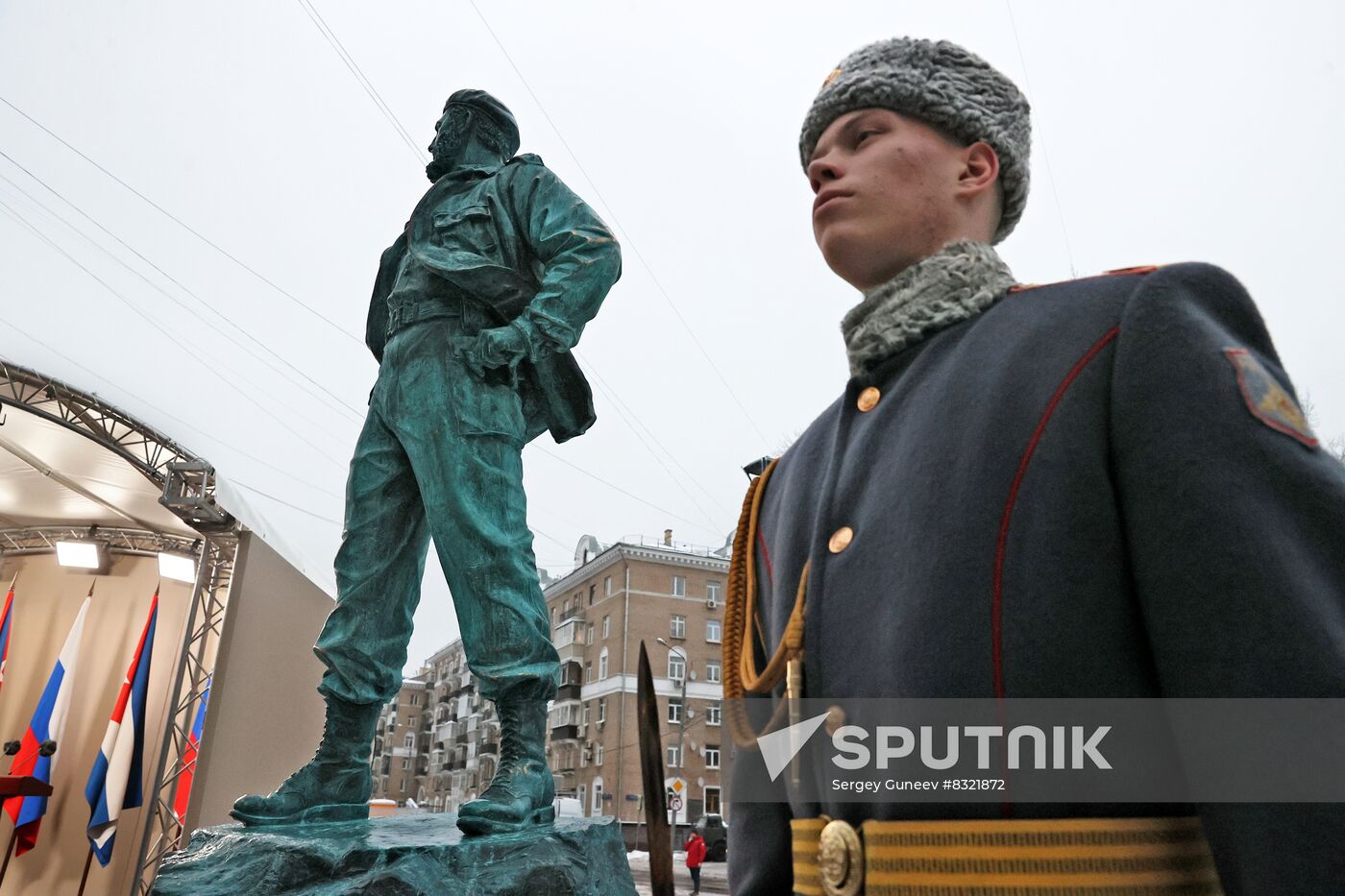 Russia Cuba Monument Unveiling