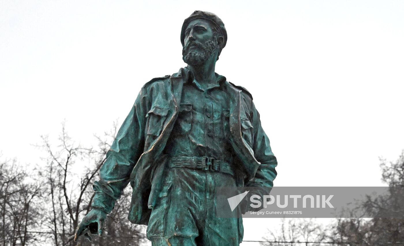 Russia Cuba Monument Unveiling