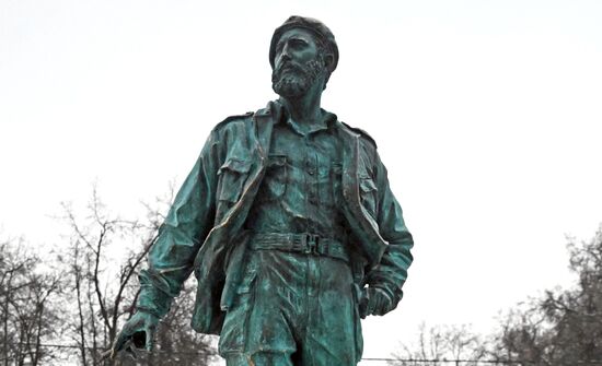 Russia Cuba Monument Unveiling