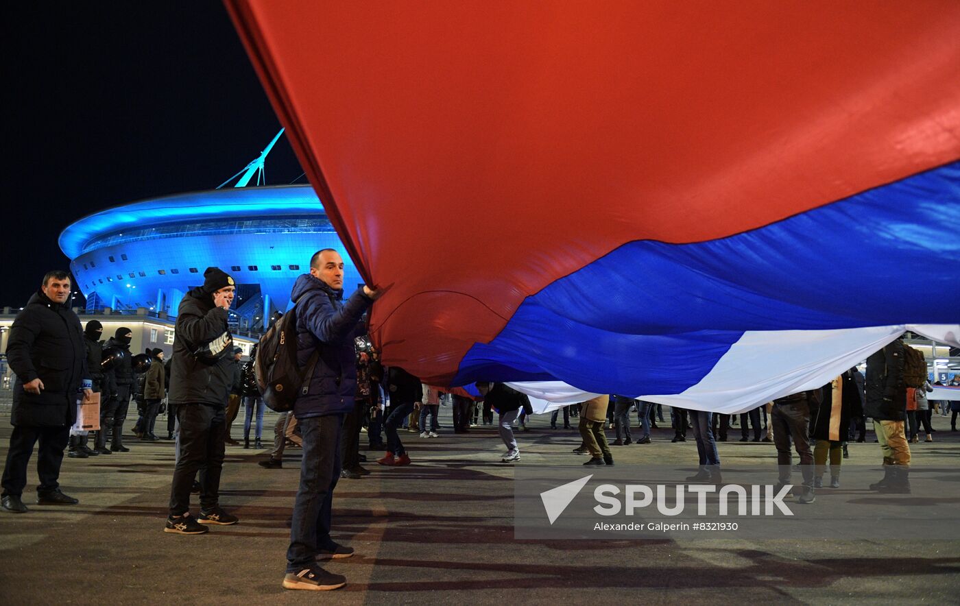 Russia Serbia Flag