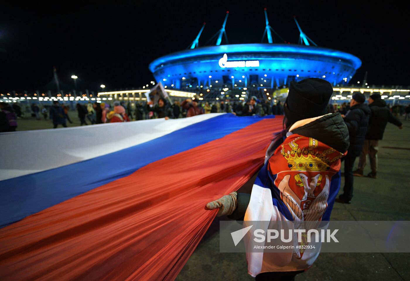 Russia Serbia Flag