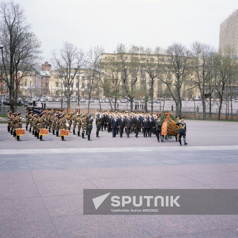 Celebration of Victory Day on May 9, 1980 in Moscow