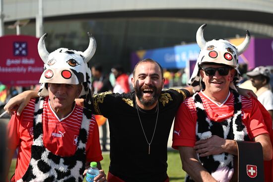 Qatar Soccer World Cup Switzerland - Cameroon