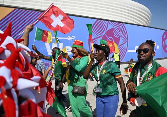 Qatar Soccer World Cup Switzerland - Cameroon