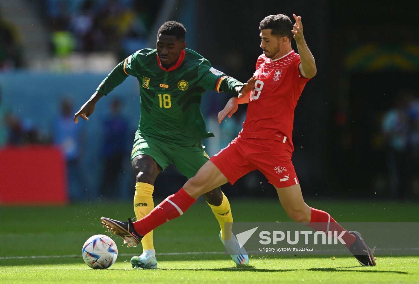 Qatar Soccer World Cup Switzerland - Cameroon