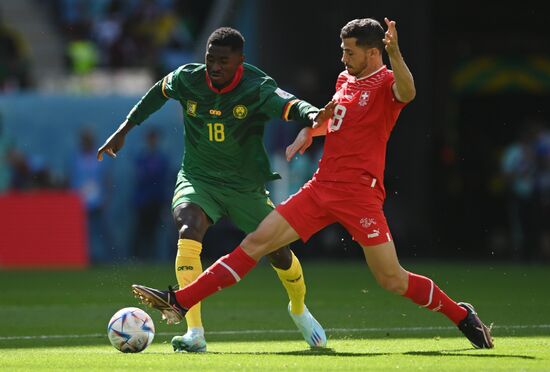 Qatar Soccer World Cup Switzerland - Cameroon