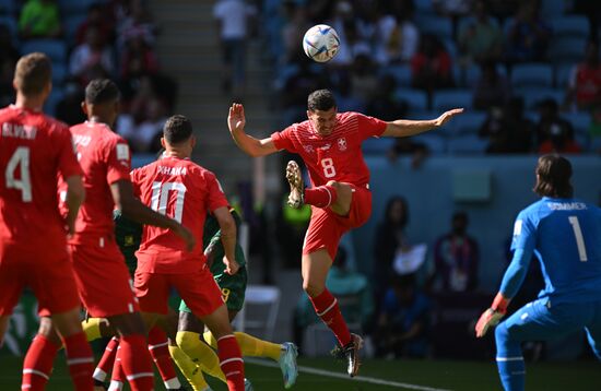Qatar Soccer World Cup Switzerland - Cameroon