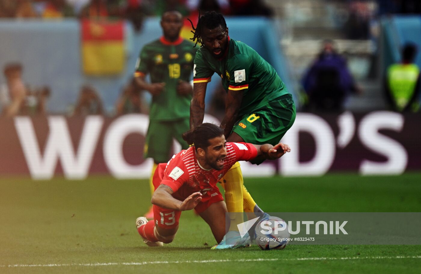 Qatar Soccer World Cup Switzerland - Cameroon