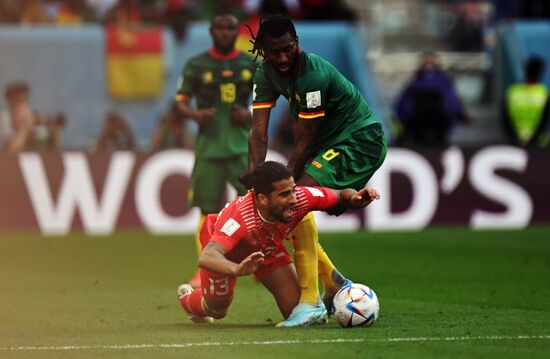 Qatar Soccer World Cup Switzerland - Cameroon